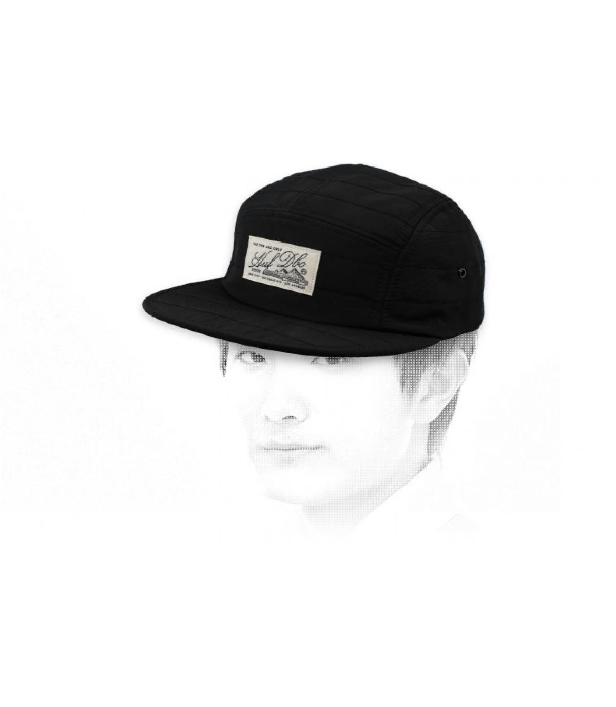 gorra Huf 5 panel negro Tundra Volley 5 Panel black